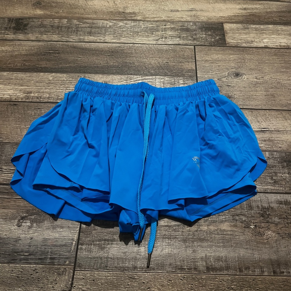 Blue butterfly shorts